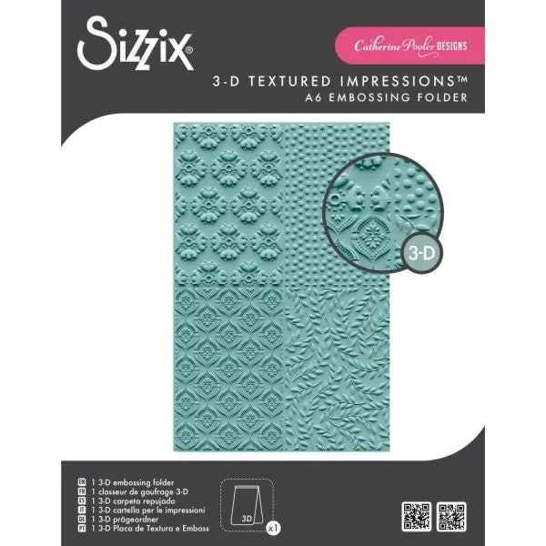Posh Patterns - 3D Textured Impression Embossing Folder 1