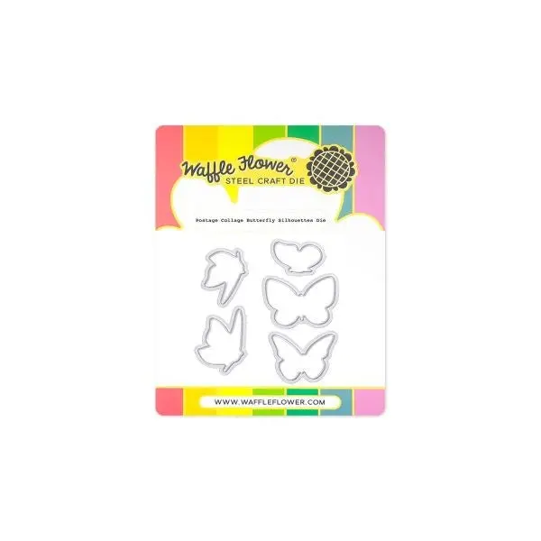 Postage Collage - Butterfly Silhouettes - Dies 1