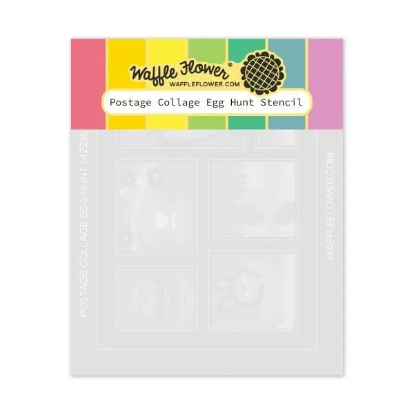 Postage Collage - Egg Hunt - Stencils 1
