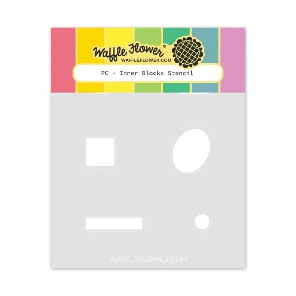 Postage Collage - Inner Blocks Stencil 1
