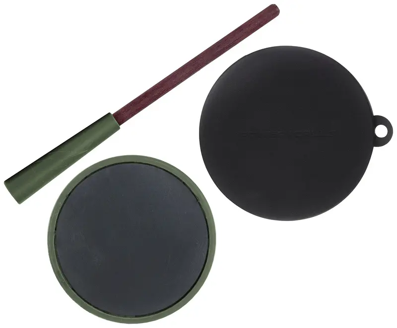 Power Calls Fuel Slate Pot Call Slate Over Glass, Matched Purple Heart Striker, Includes Protective Lid & Conditioning Pad 1