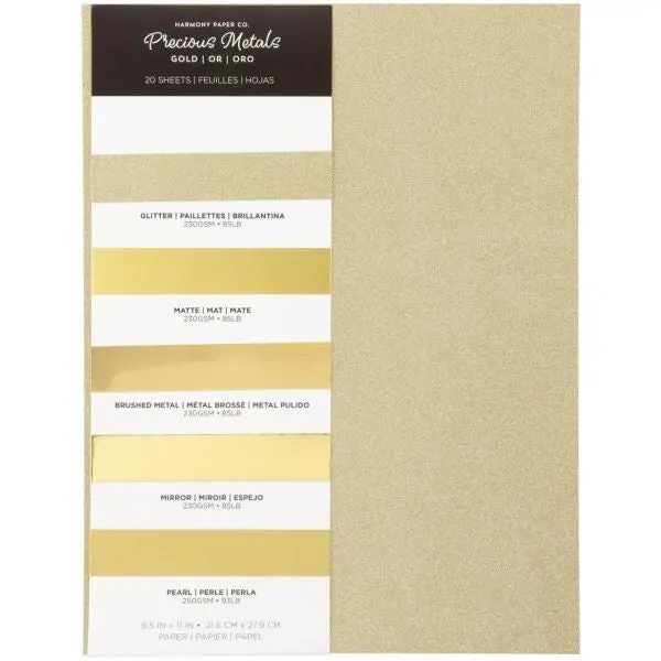 Precious Metal Cardstock - Gold 1