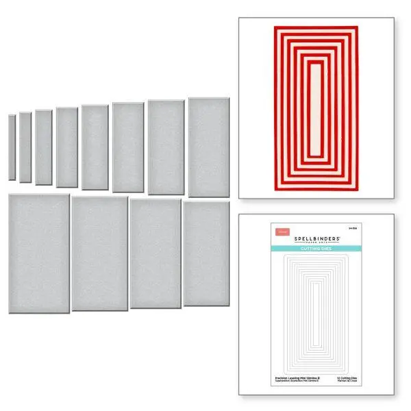 Precision Layering Basics Collection - Mini Slimline  B Dies 1