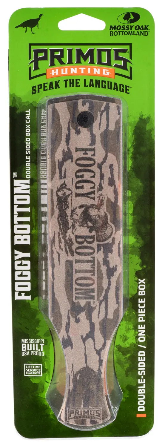 Primos Foggy Bottom Box Call Turkey Hen Sounds Attracts Turkeys Mossy Oak Original Bottomland Wood 1