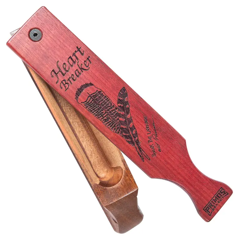 Primos Heartbreaker Box Call Attracts Turkey Natural/Purple Mahogany 1