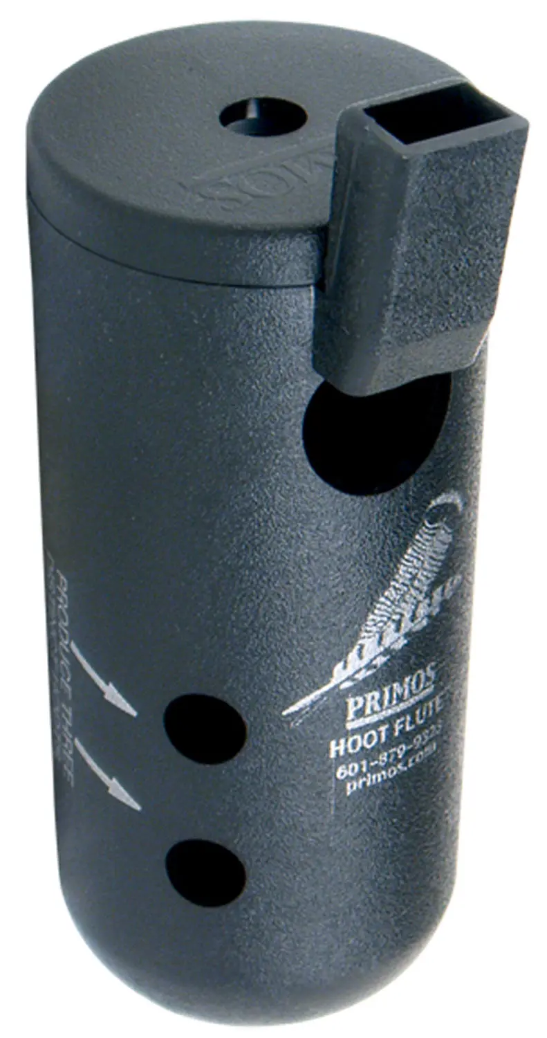 Primos Hoot Flute Open Call Owl/Turkey Sounds Attracts Turkeys Black Plastic 1
