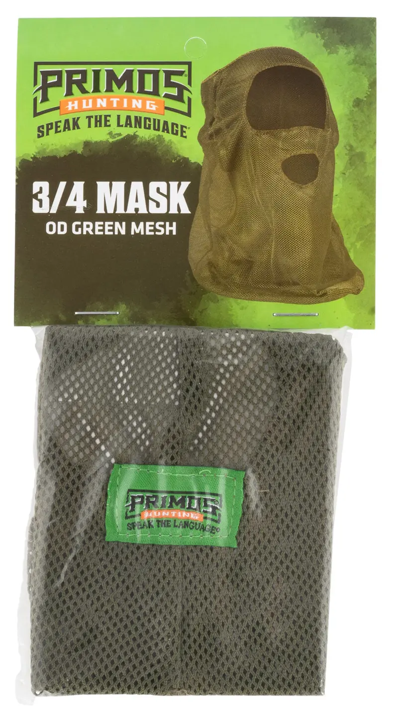 Primos Mesh Od Green Mesh 3/4 Face Mask Osfa 1