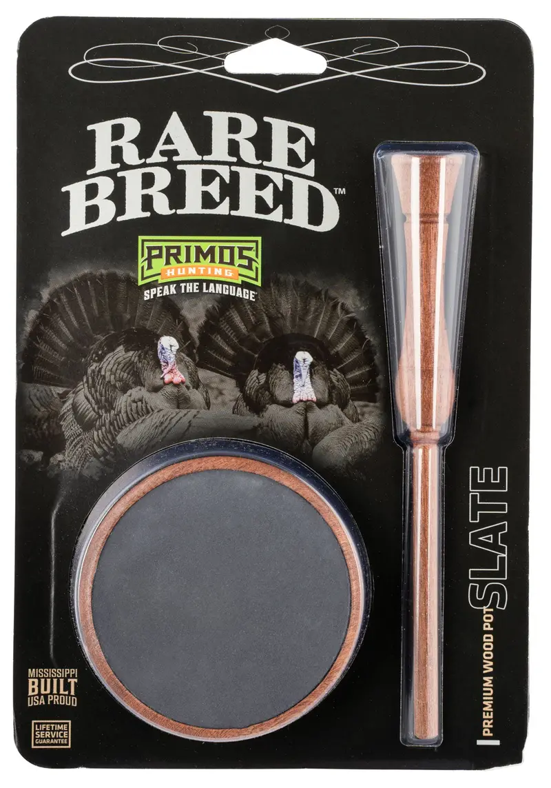 Primos Rare Breed Friction Call Attracts Turkeys Natural Wood/Slate 1