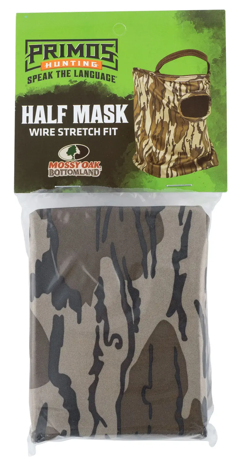 Primos Stretch Fit Mossy Oak Original Bottomland Neoprene 1/2 Face Mask Osfa 1