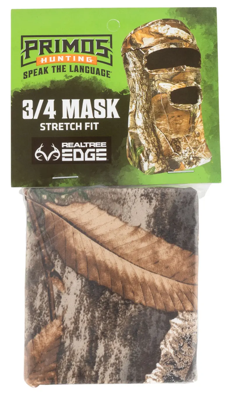 Primos Stretch Fit Realtree Edge Neoprene 3/4 Face Mask Osfa 1