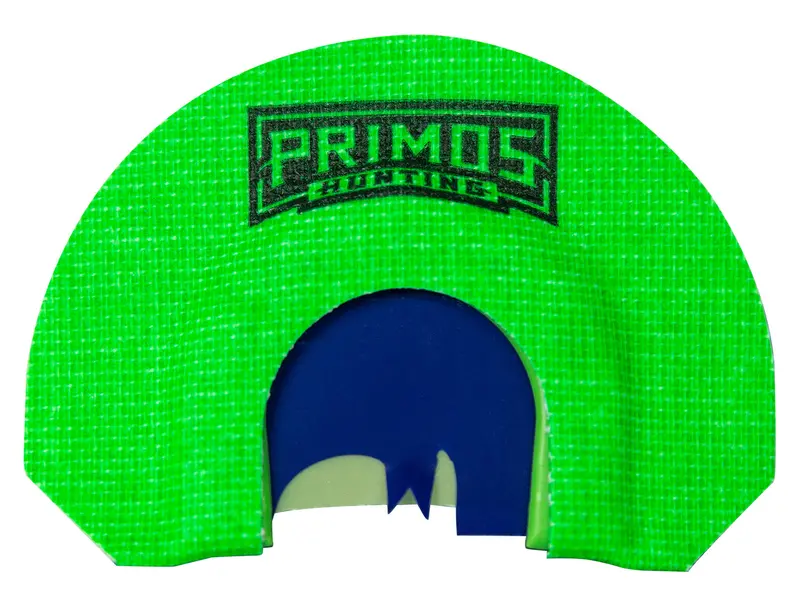 Primos The Blair Diaphragm Call Turkey Hen Sounds Attracts Turkey Green Plastic 1