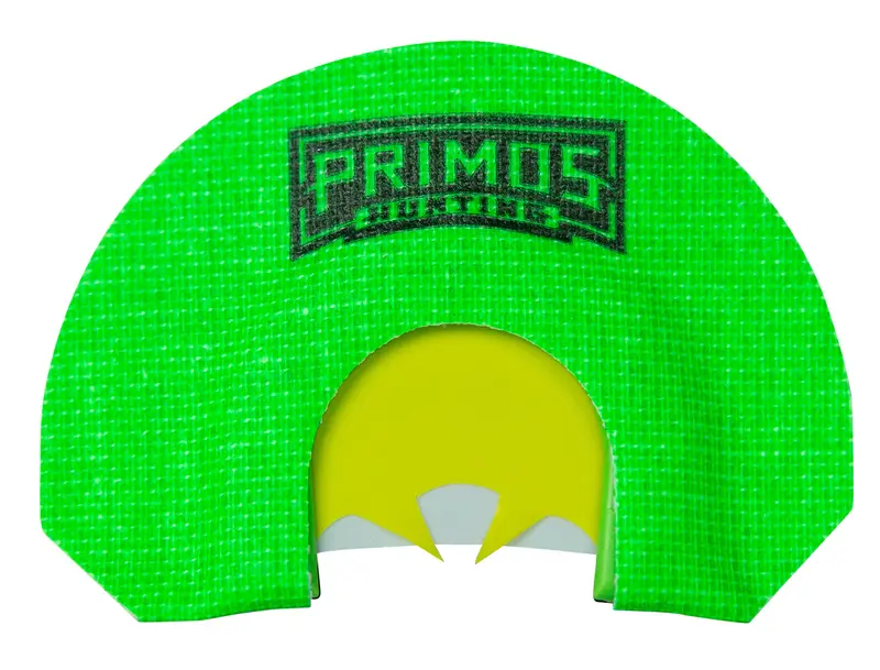 Primos The Veronica Diaphragm Call Triple Reed Turkey Hen Sounds Green Plastic Spur Cut 1