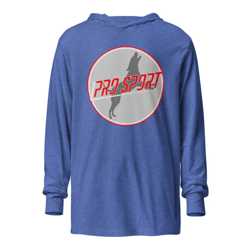 Pro Sport Hooded Long Sleeve Shirt (Front Logo) 1