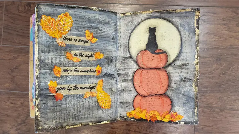 Pumpkin Magic - Art Journal Class, Tuesday - October 25  @ 6:30 Pm 1
