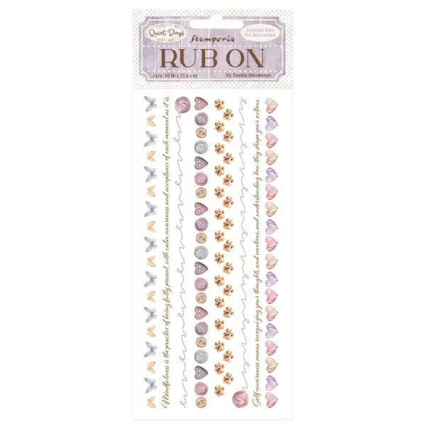 Quiet Days - Rub Ons - Cozy Borders 1
