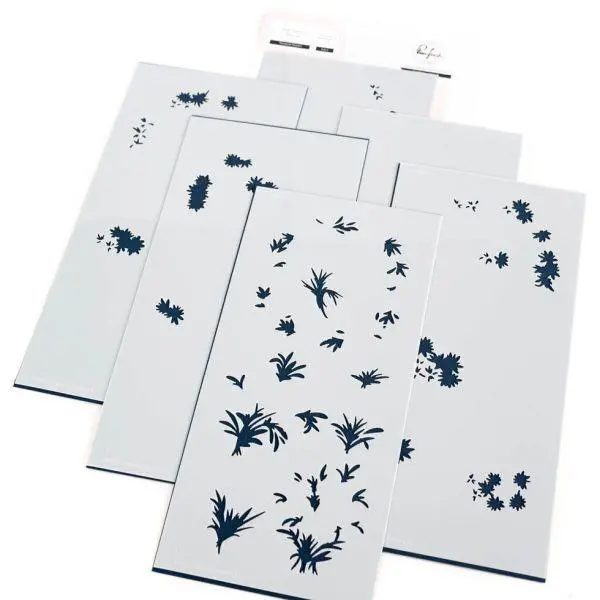 Rainbow Daisies - Layering Stencils 1
