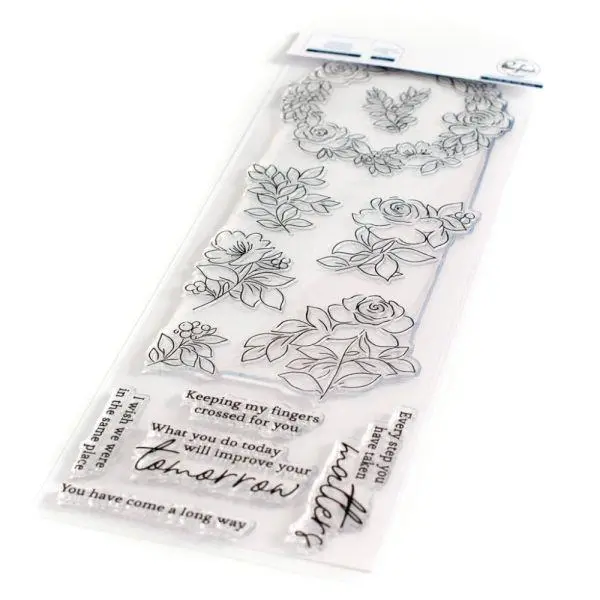 Rainbow Floral - Clear Stamps 1