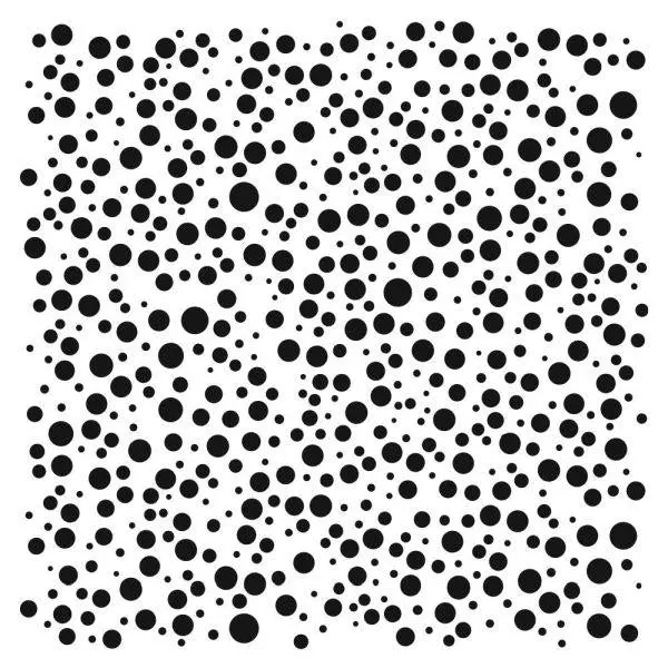 Random Bubbles - 6X6 Stencil 1