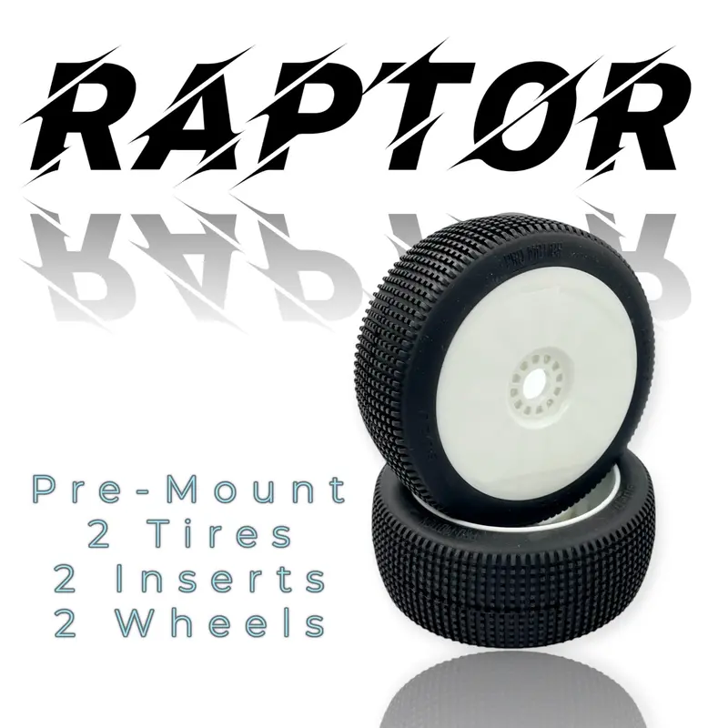Raptor 8Th Scale Buggy Pre-Mount White 1