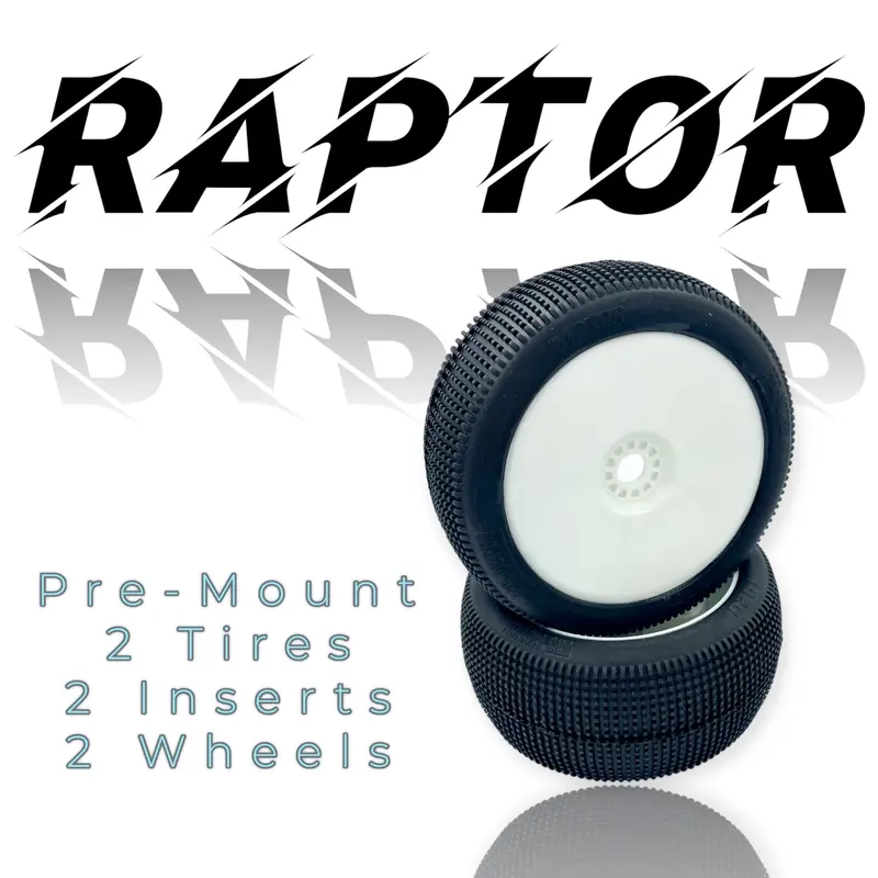 Raptor 8Th Scale Truggy Pre-Mount White 1