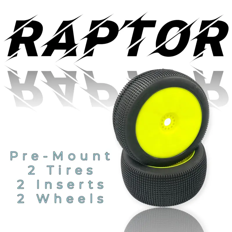 Raptor 8Th Scale Truggy Pre-Mount Yellow 1
