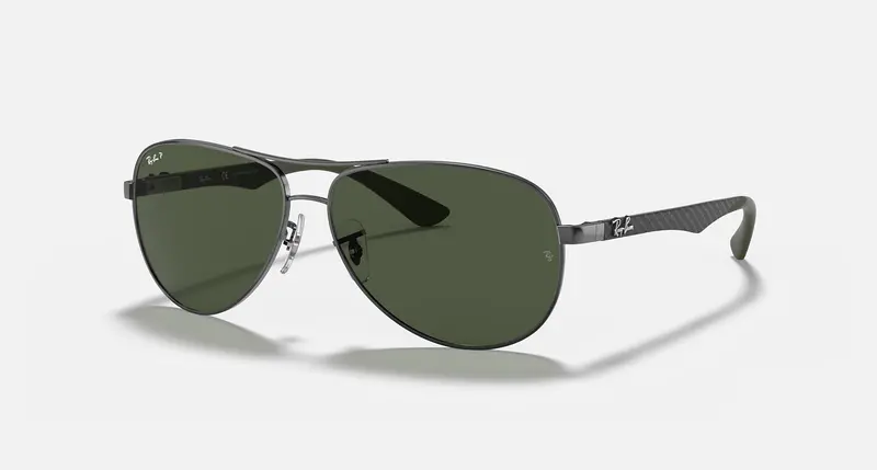 Ray-Ban Carbon Fibre Unisex Lifestyle Pilot Sunglasses 1