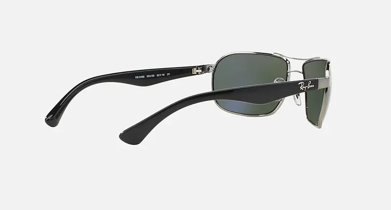 Ray-Ban Rb3492 Rectangular Unisex Sunglasses 1