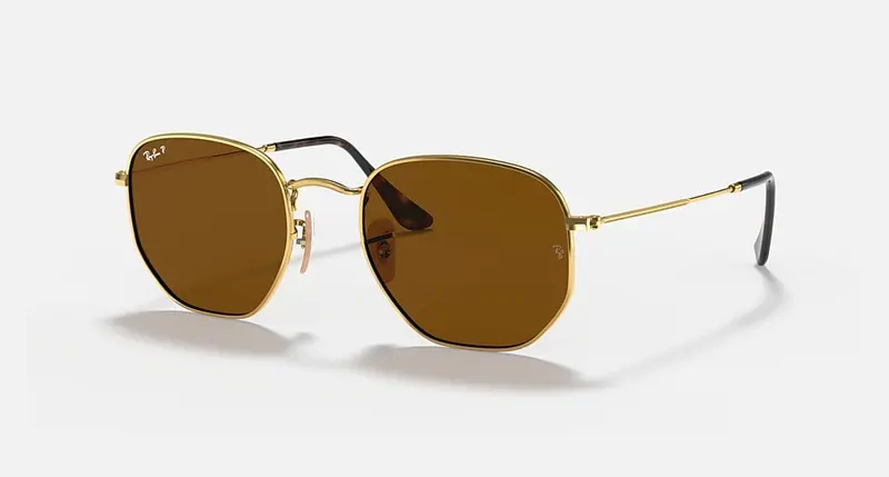 Ray-Ban Rb3548n Hexagonal Flat Lens Sunglasses 1