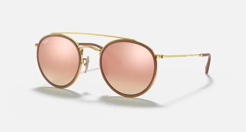 Ray-Ban Rb3647n Double Bridge Round Sunglasses 2