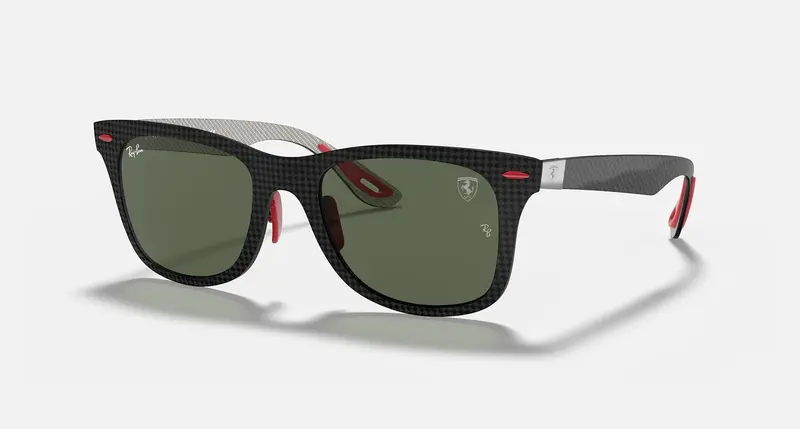 Ray-Ban Rb8395n Scuderia Ferrari Unisex Lifestyle Square Sunglasses 1