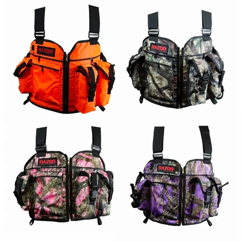 Razor Strap Vest - Camo & Orange 1