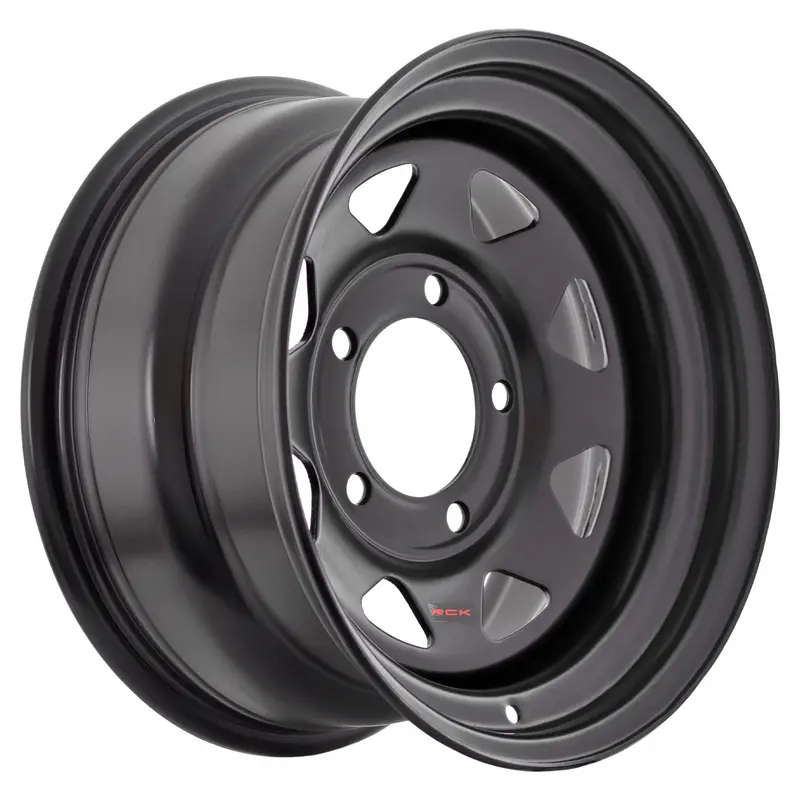 Rck Steel Wheel - 8 Spoke Matt Black 1