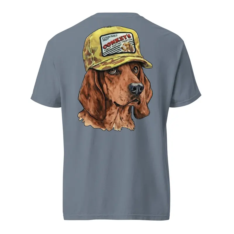 Redbone Coonhound Heritage Cotton Shirt – Bold Traditional Print