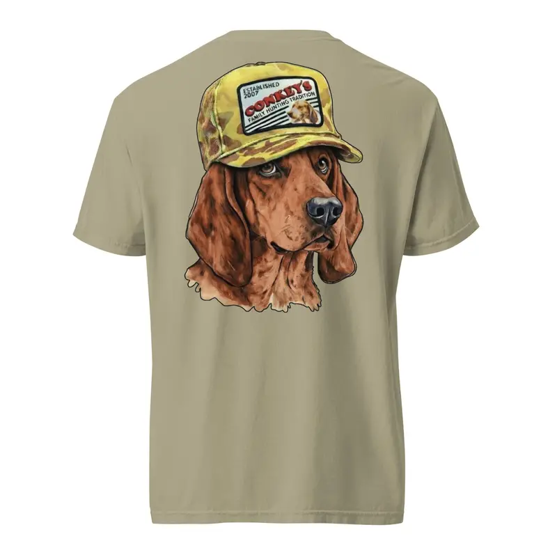 Redbone Coonhound Heritage Cotton Shirt – Bold Traditional Print