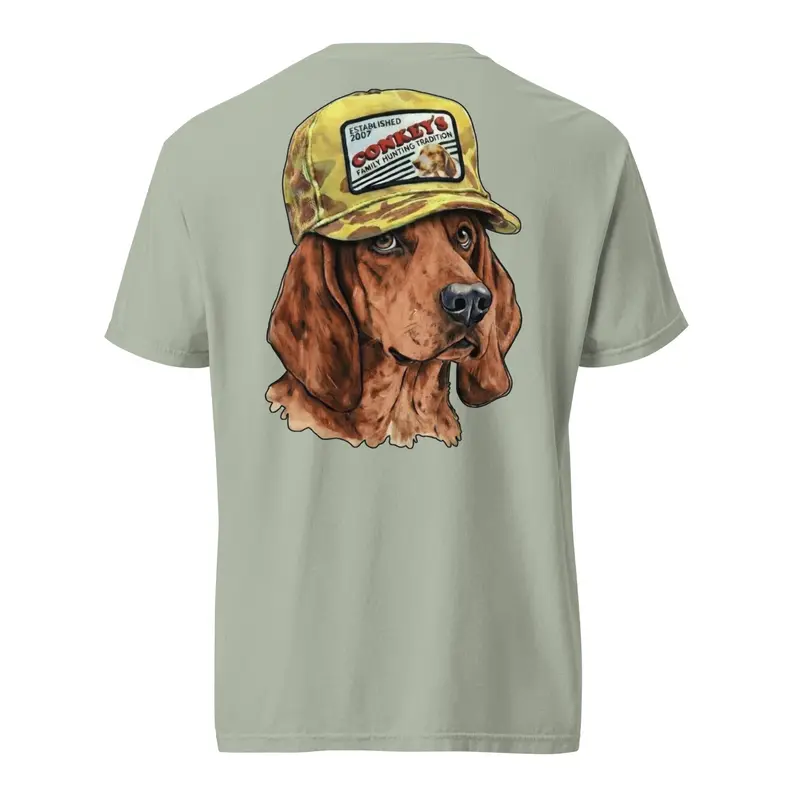 Redbone Coonhound Heritage Cotton Shirt – Bold Traditional Print