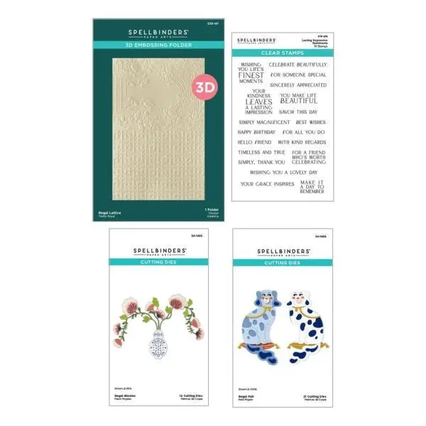 Regal Reflections - Dies, 3D Folder & Stamp Bundle 1