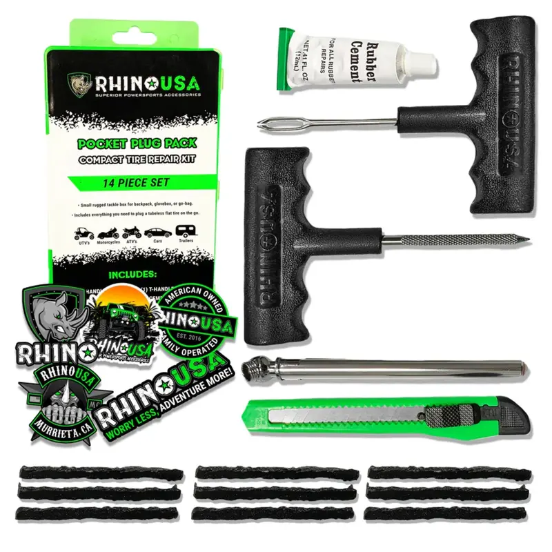 Rhino Usa 14-Piece Compact Tire Repair Kit 1