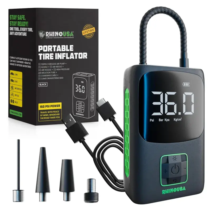 Rhino Usa 150 Psi Portable Tire Inflator 1