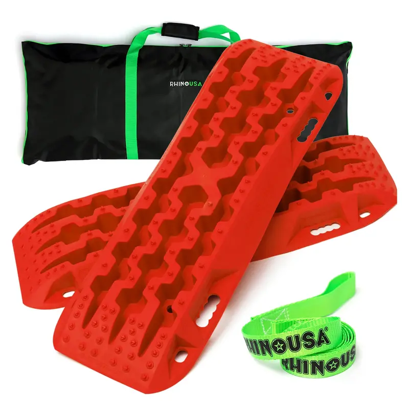 Rhino Usa Recovery Traction Boards - Pair (Red) 1