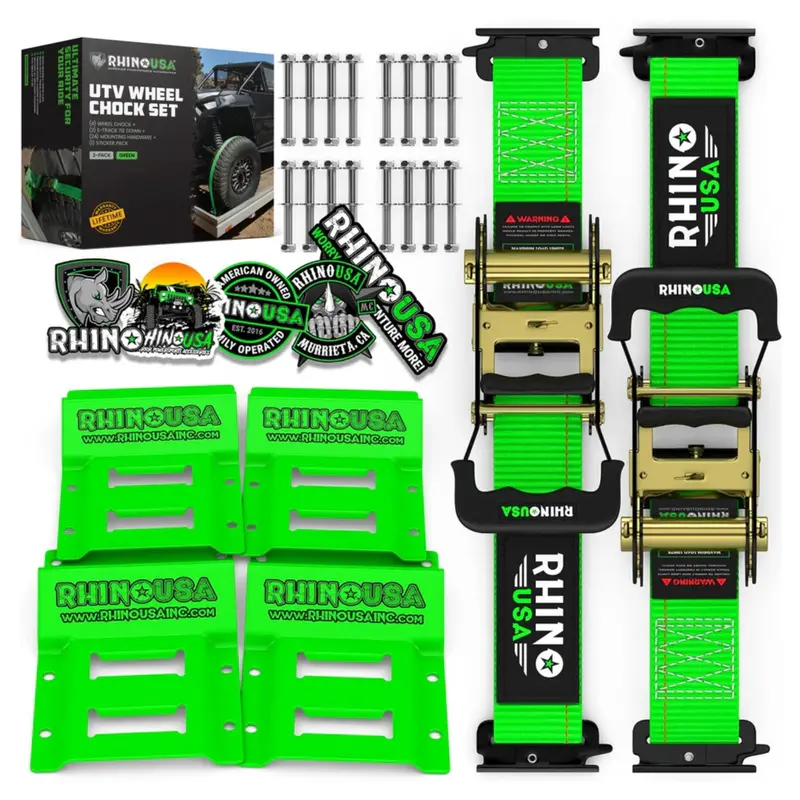 Rhino Usa Utv Wheel Chock Tie-Down Kit 1