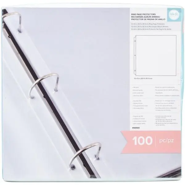 Ring Album Page Protectors - 100 Per Pkg 1
