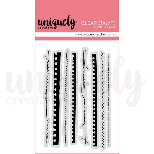 Ripped & Stitched - Clear Stamps 1