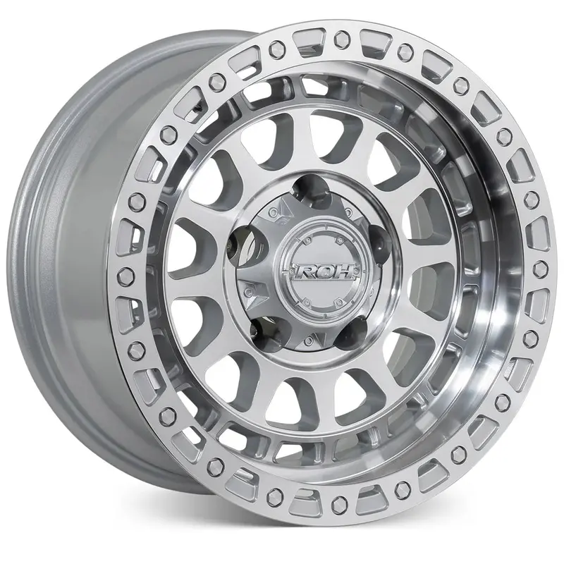 Roh Alloy Assault - Silver With Machined Finish 17X9 / 6X139.7 / +40 Offset 1