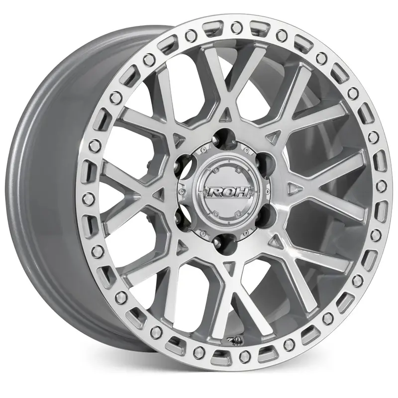 Roh Crawler - Silver With Machine Face 17X9 / 6X139.7 / 12 Offset 1