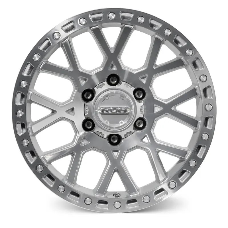 Roh Crawler - Silver With Machine Face 17X9 / 6X139.7 / 12 Offset 2