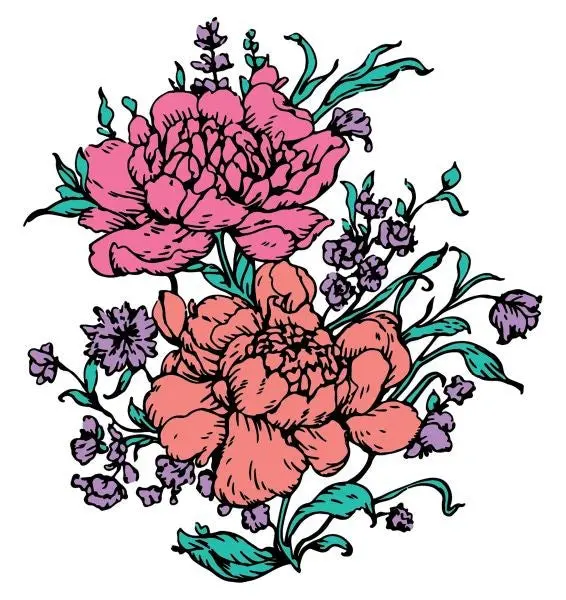 Romantic Bouquet Impress-Ion Press & Foil Plate 1