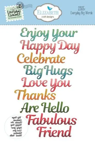 Romantic Revival Collection - Everyday Big Words - Dies 1