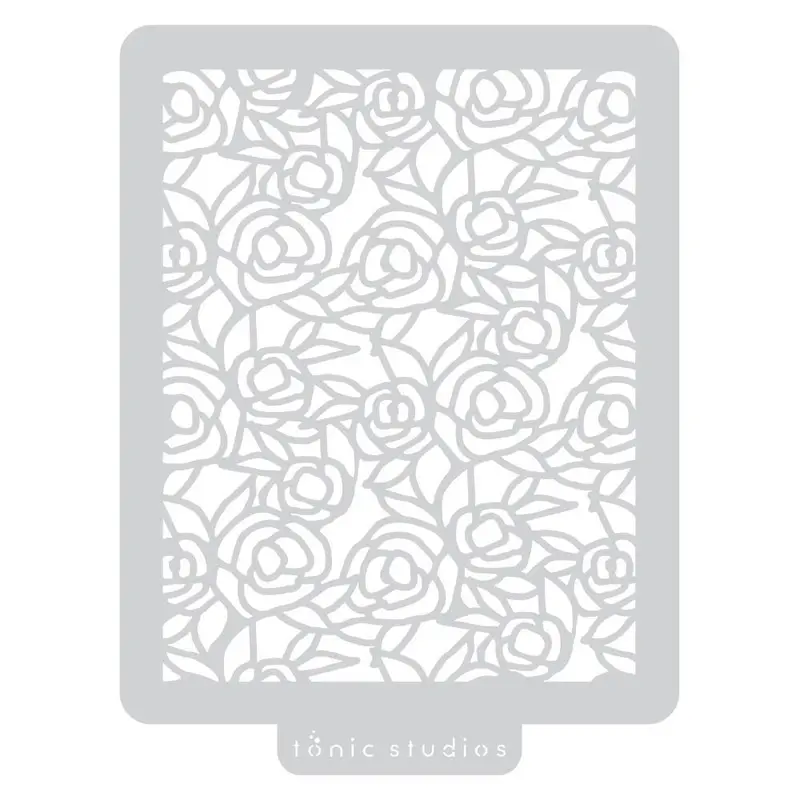 Rose Garden Stencil 1