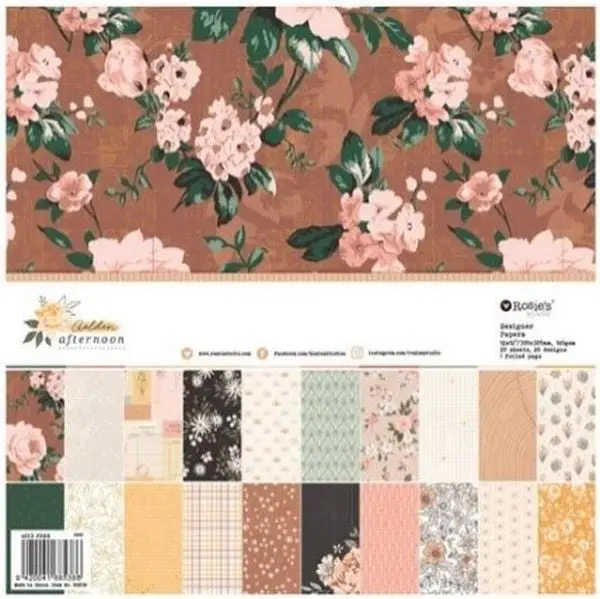 Rosie's Studio Golden Afternoon - 12X12 Designer Paper Pack 1