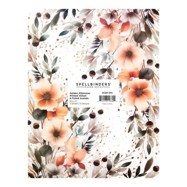 Rosie's Studio Golden Afternoon - Printed Vellum & Foiled Acetate 1